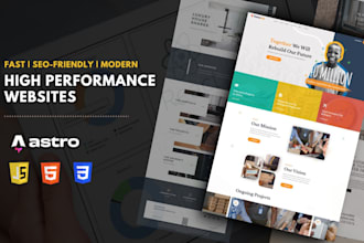 develop a high performance static site using astro js