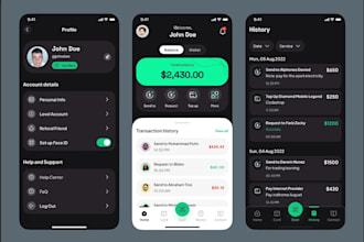 build payment app, bank app, finance app, wallet app, remittance app, fintech