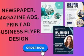 design magazine ad poster, amazing print ad, newspaper, flyer, one page ad