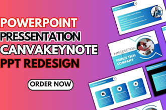design and redesign powerpoint presentation template canva keynote pitch deck