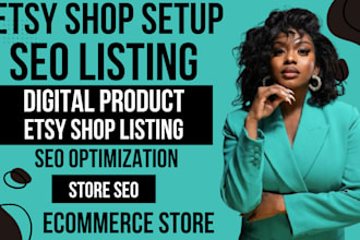 do etsy shop setup with etsy product listing etsy digital product etsy SEO sales