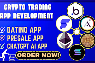 create crypto trading app dating app development presale website chatgpt ai app