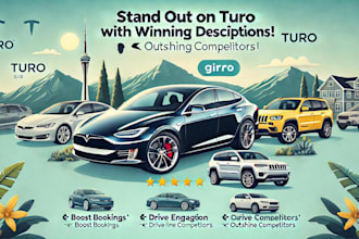 write an eye catching turo description to boost bookings