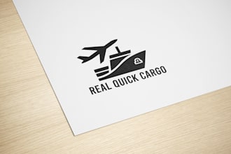 do modern logistics envelopes online shopping freight logo