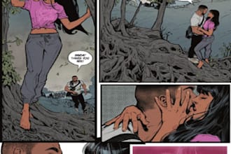 draw commercial comic art, erotic comic page, furry comic art, nsfw comic page