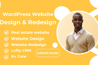wordpress website design wordpress website redesign kvcore real estate lofty crm