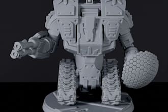 make 3d tabletop character design with custom weapons, 3d custom card holders