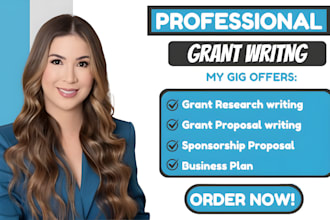 do grant research, apply for grants, write grant proposal