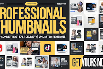 design custom thumbnails for youtube, instagram etc to boost views n engagement