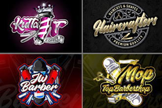 do modern restaurant, beauty salon, catering, barber and coffee shop logo design
