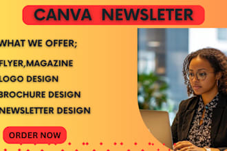 design canva newsletter business flyer brochure design posters magazine