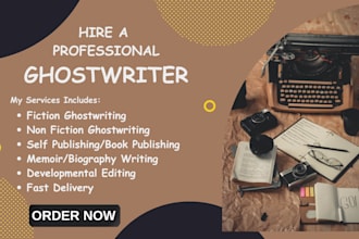 ghostwrite your fiction or nonfiction book and publish it on amazon KDP