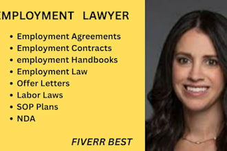 handle employment contracts,wrongful termination, and workplace harassment cases
