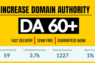 increase moz da domain authority 60 plus