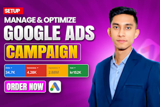 setup, manage, audit and optimize google ads adwords PPC and SEM campaigns