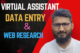 be your virtual assistant for data entry, data mining, web research, copy paste