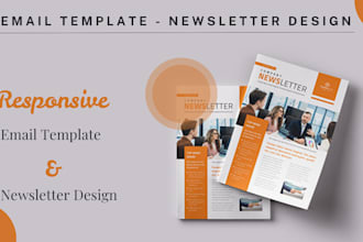 design and customize mailchimp klaviyo email newsletter template