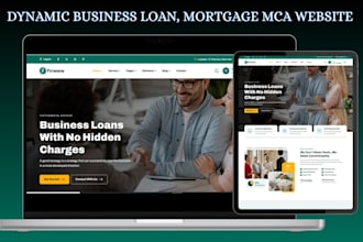 build dynamic business loan website mca website mortgage finance website