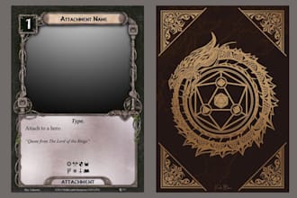 create trading card game design ccg tcg cards mtg cards board card game design