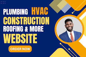 design plumbing, hvac, roofing, construction, plumbing website