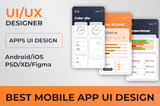 mobile app ui design, figma mobile app deign, mobile ux ui design