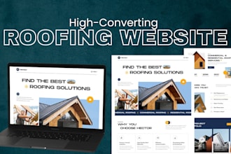 design leads capturing roofing, construction, plumbing, hvac wordpress website