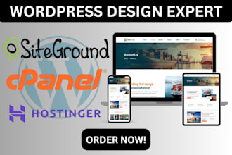 do siteground hostinger cpanel wordpress setup design website development