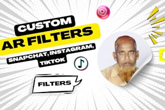 create premium snapchat, instagram filters, tiktok effects for your page