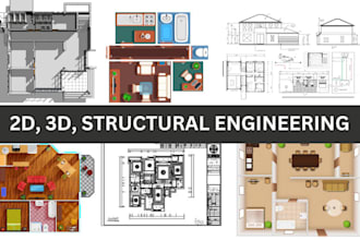 do autocad 2d floor plan, 3d floor plan, elevations, quantity takeoff, deywall