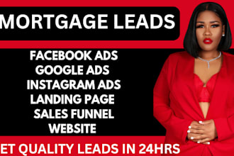 mortgage loan leads mortgage broker facebook ads instagram real estate marketing