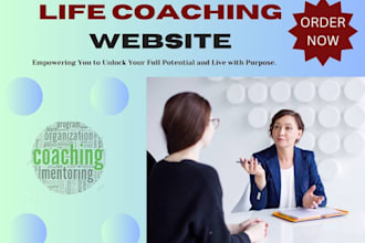 build life coaching website, career website, landing page, theraphy website