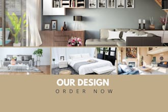 design real estate brochure, airbnb logo, banner, estate ad, property listing