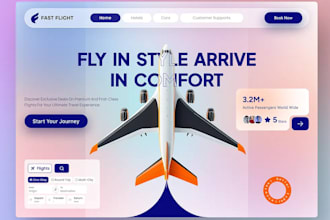 build flight booking website, hotel booking website, travel website
