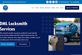 locksmith website garage door landing page   locksmith website