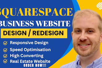 design modern squarespace business website design or redesign square up website
