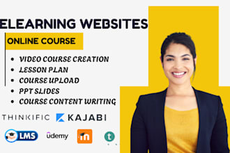 do online course creation, video course, upload to kajabi, thinkific teachable