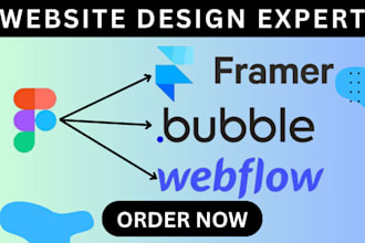 figma to framer bubble webflow responsive website saas design ai