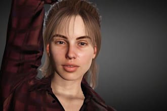 do character modeling, 3d mocap, rigging for reallusion iclone, cc4, xgen hair