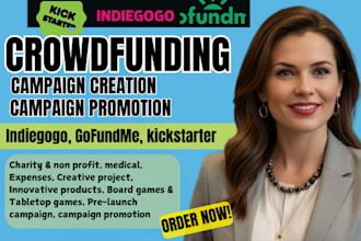 promote indiegogo, gofundme, kickstarter crowdfunding campaign promotion backers