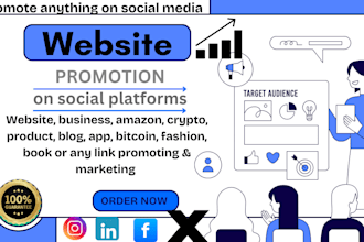 promote website, product link ebook, amazon crypto game wix, game blog etsy, app