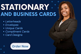 design your professional business cards and complete stationary