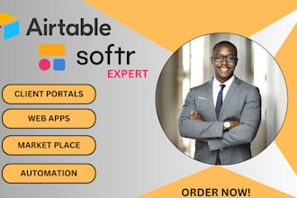build  softr airtable database client portal  airtable automation