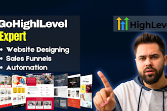 build funnels, landing pages in clickfunnels, gohighlevel, kajabi