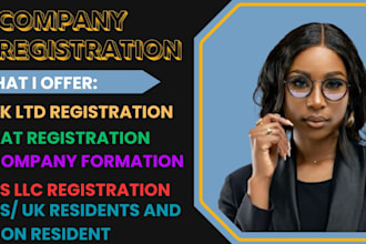 uk ltd company registration, uk vat, uk company formation ltd, US llc registrion