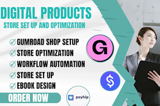 setup gumroad shop beacon ai payhip stan store, workflow and zapier integration