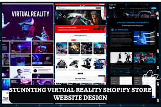 design virtual reality store virtual assistant shopify virtual reality website
