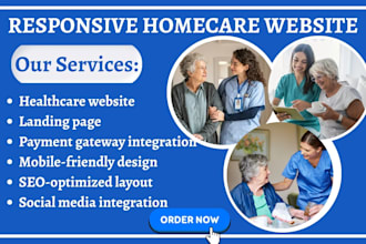 design homecare website healthcare website assisted living medical website