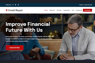 build credit repair, accounting, finance, tax and bookkeeping website
