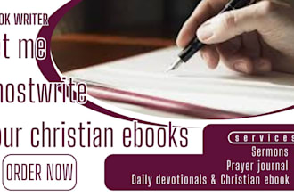 ghostwrite christian ebook, daily devotional, ghostwrite, prayer journal, sermon