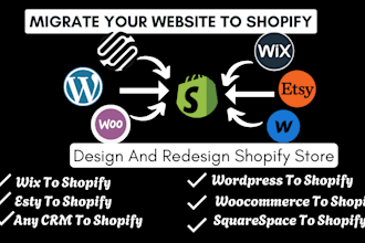 transfer website migration shopify wix bigcommerce woocommerce squarespace site